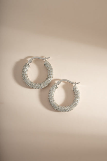 Pavé Tube Hoops
