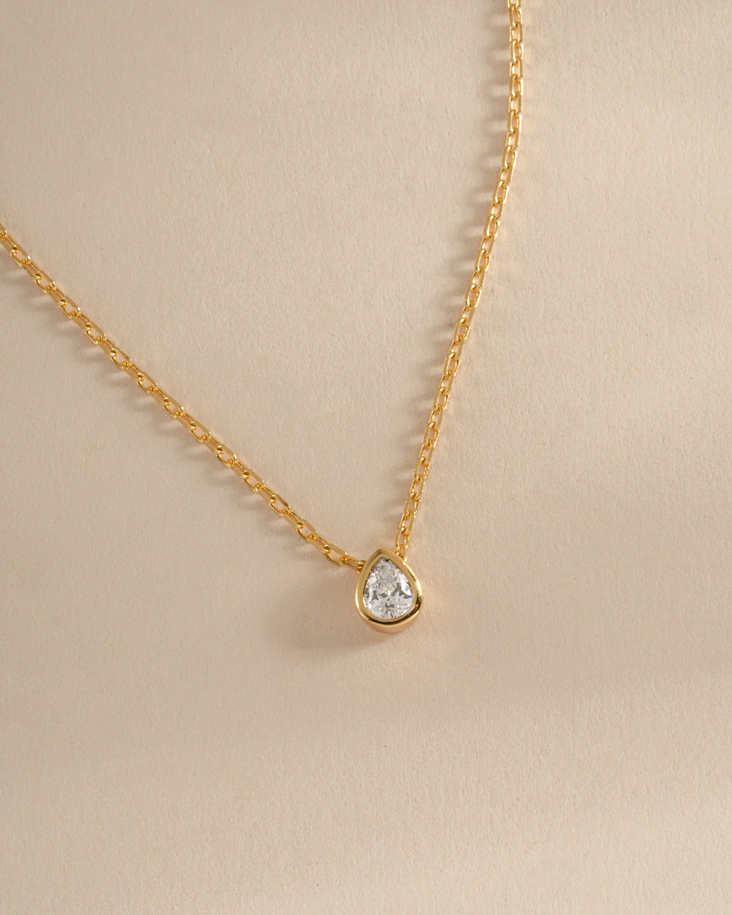 Tear Drop Pendant Necklace