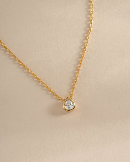 Tear Drop Pendant Necklace