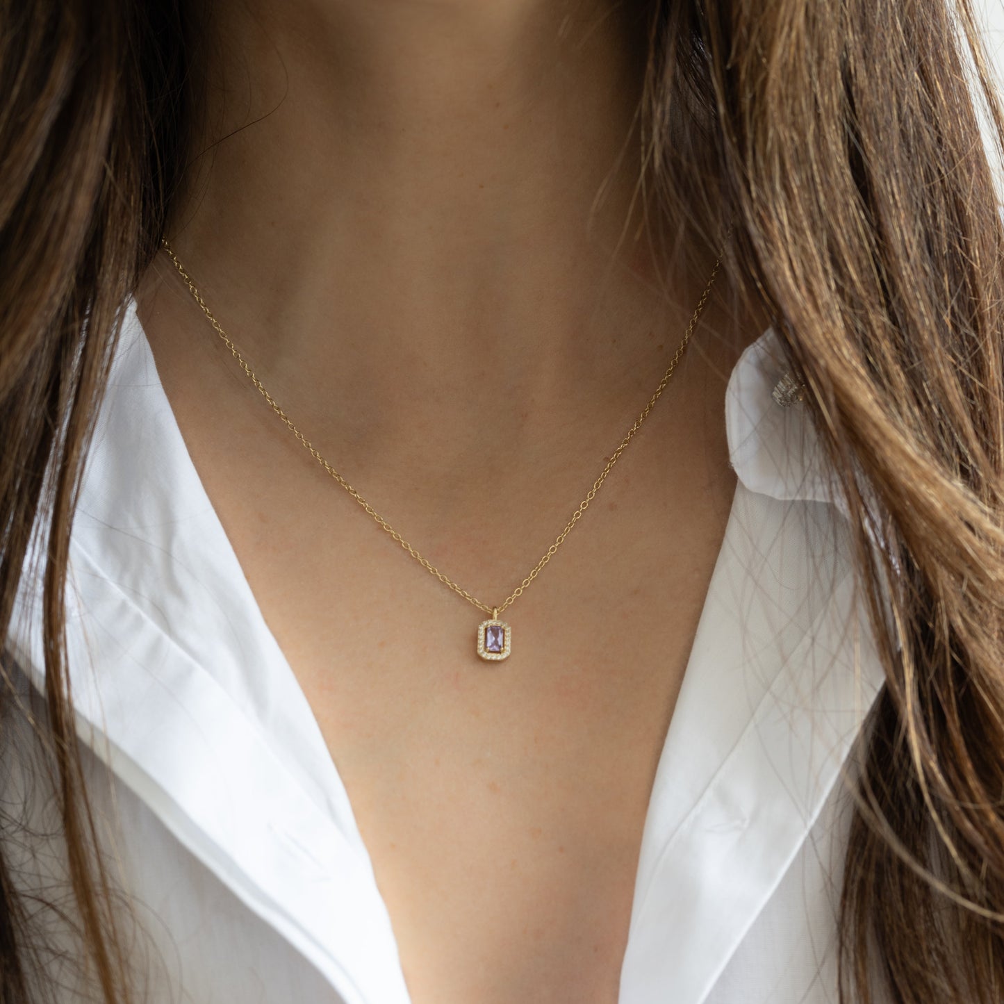 Baguette Necklace