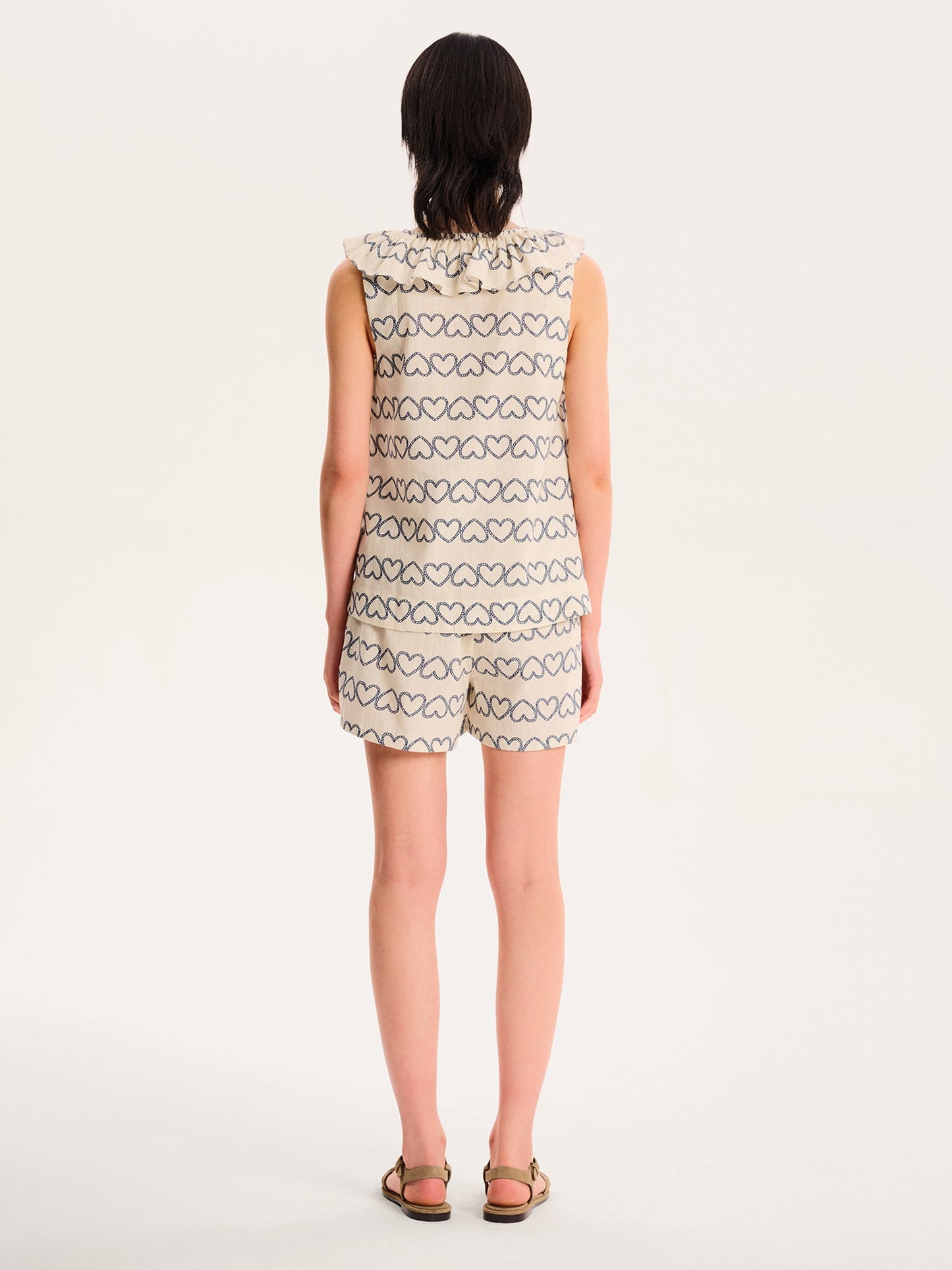 Rachael Heart Print Top