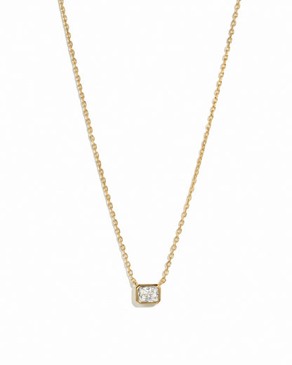 Radiant Bezel Necklace