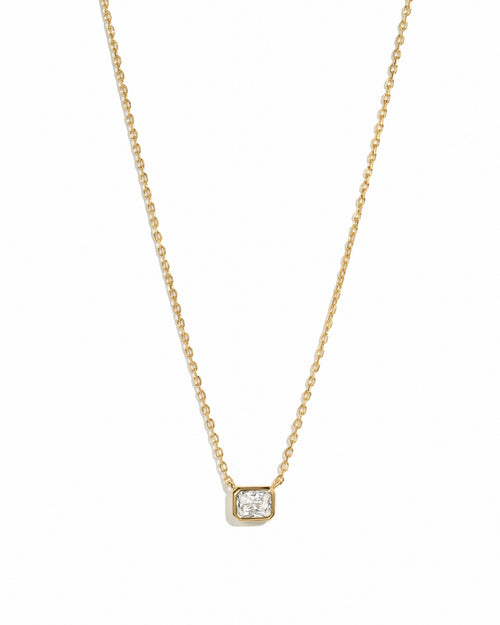 Radiant Bezel Necklace