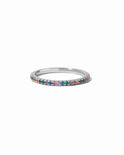 Rainbow Eternity Ring