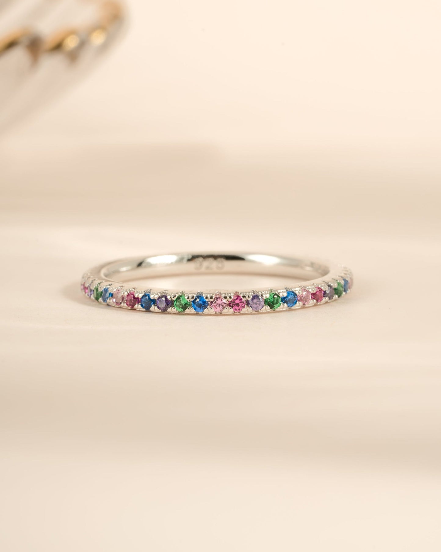 Rainbow Eternity Ring
