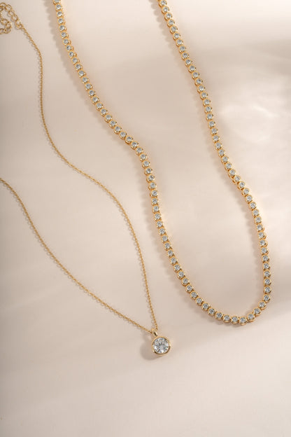 Round Bezel Necklace Bundle