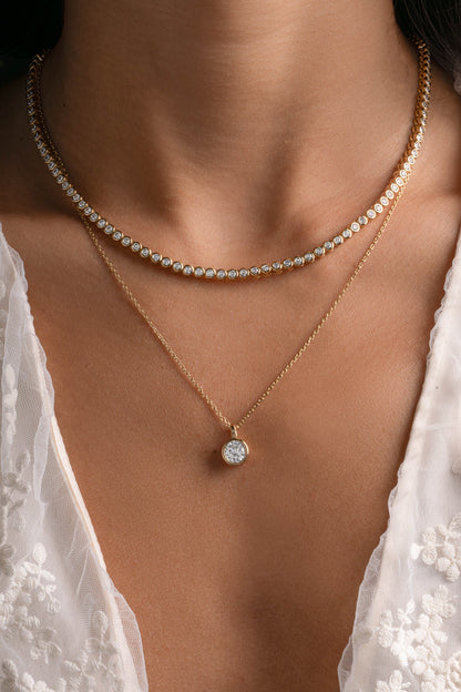 Round Bezel Necklace Bundle