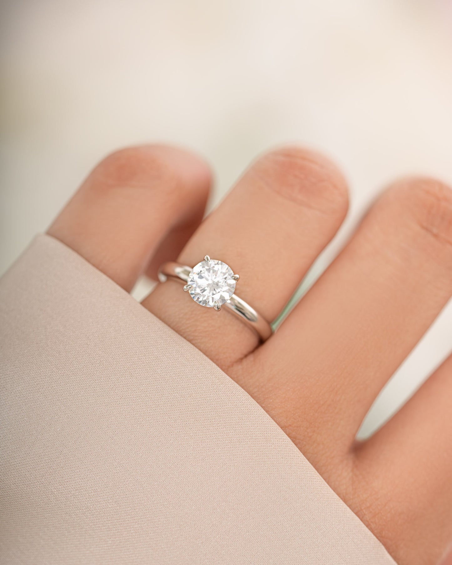Round Solitaire Ring