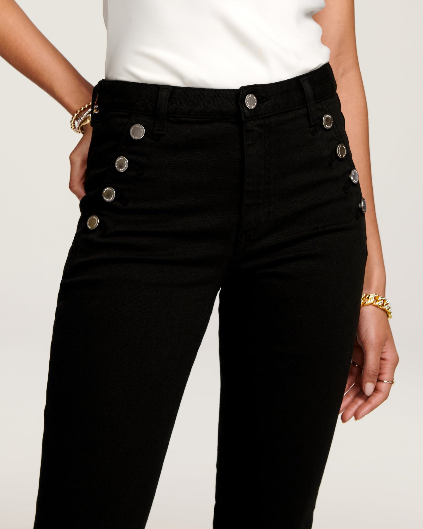 Helena High-Rise Flare Jean | BLACK