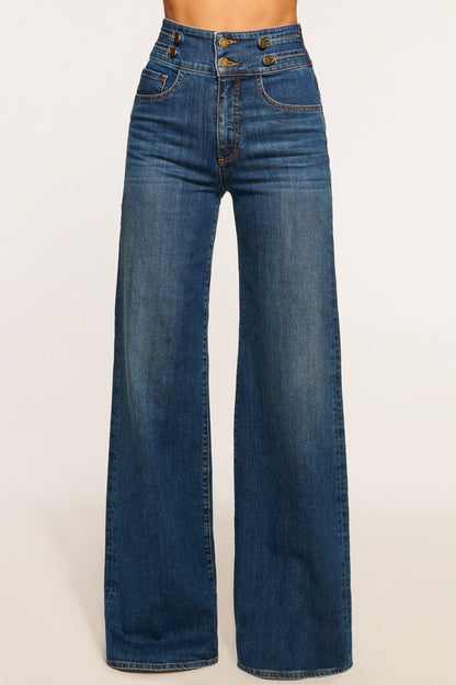 Liv High-Rise Wide Leg Jean | MEDIUM WASH