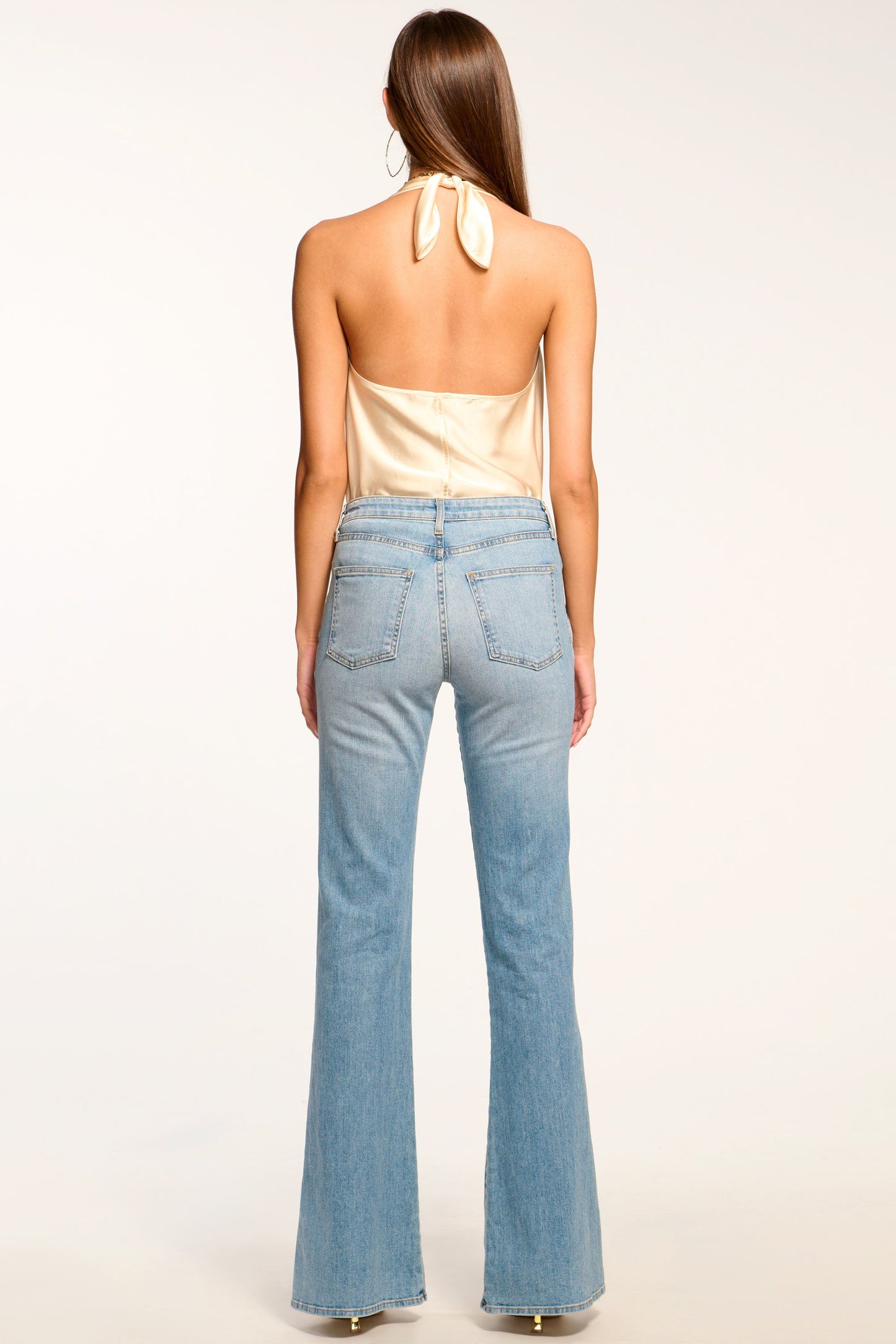Helena High-Rise Flare Jean | LIGHT WASH