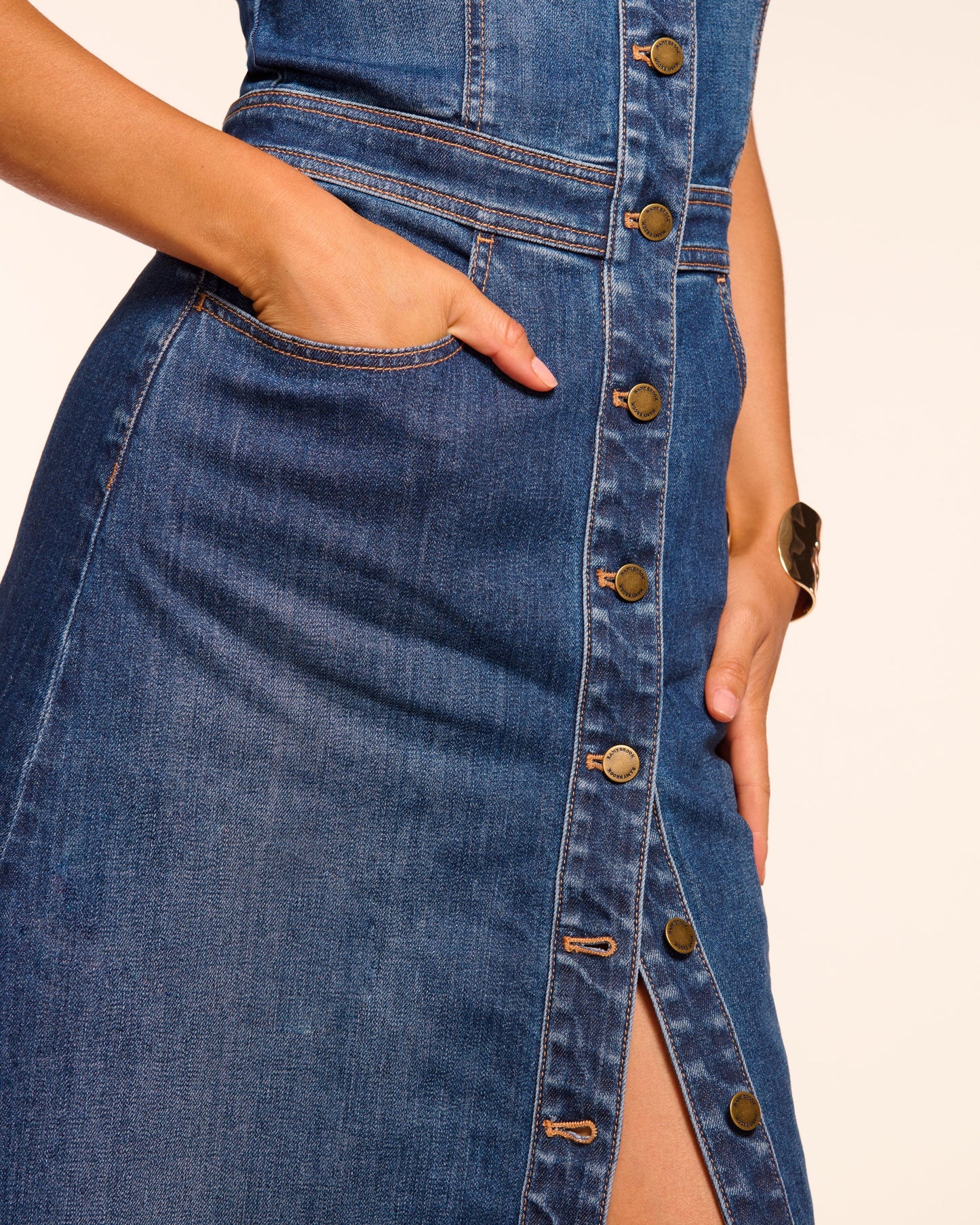 Madeleine Sleeveless Denim Maxi Dress