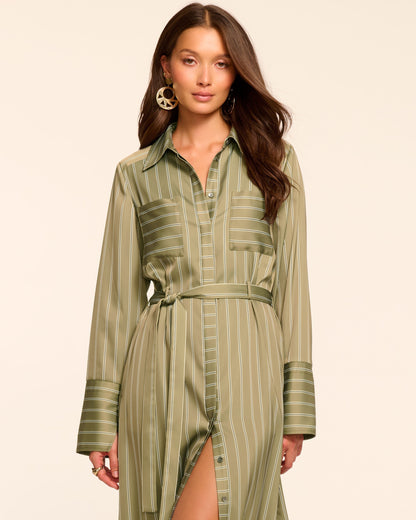 Miriam Button Down Shirt Midi Dress