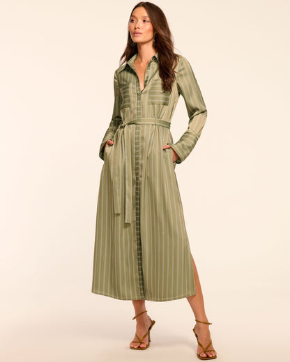 Miriam Button Down Shirt Midi Dress