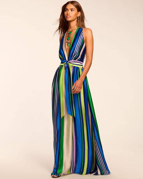 Kamil Plunging Sleeveless Maxi Dress
