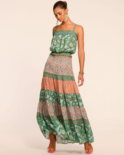 Miley Smocked Sleeveless Crop Top