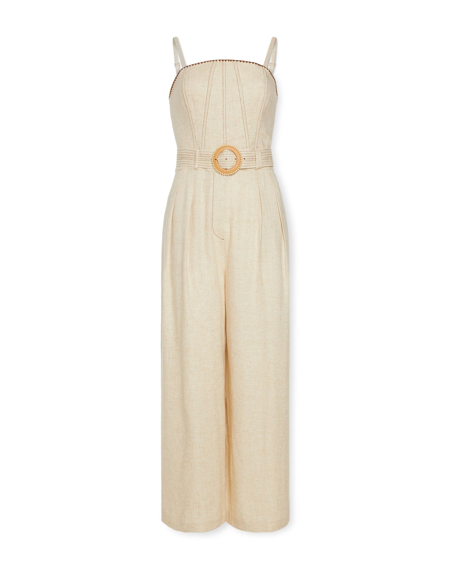 Nadia Linen Cropped Jumpsuit