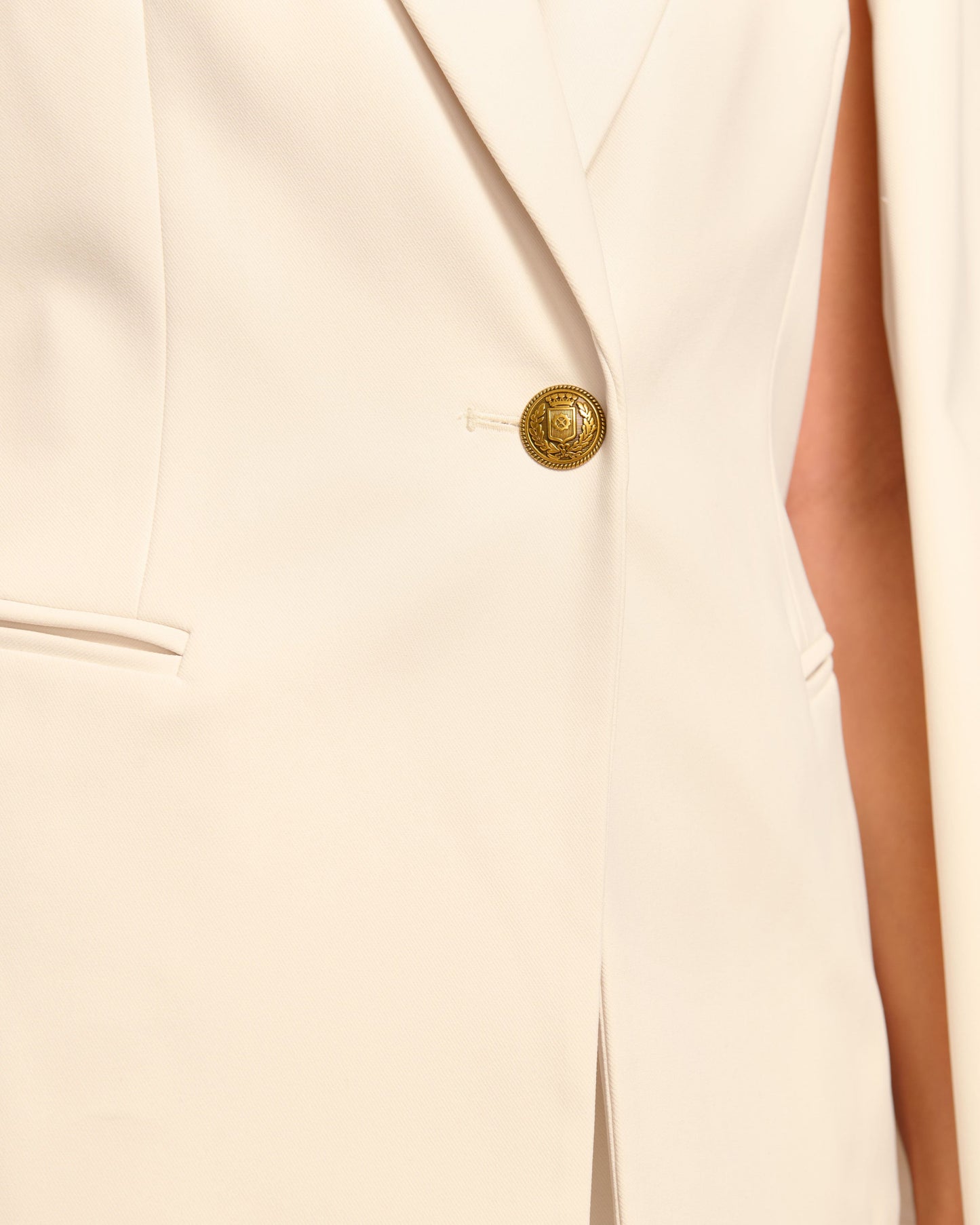 Lucinda Tailored Cape | WINTER WHITE
