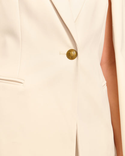 Lucinda Tailored Cape | WINTER WHITE