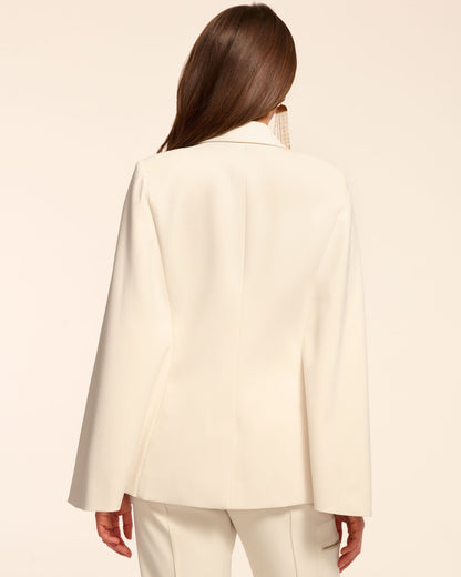 Lucinda Tailored Cape | WINTER WHITE