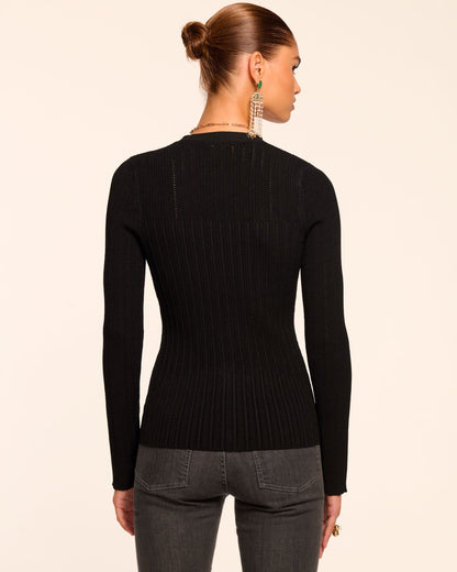 Lorenza Ribbed Knit Cardigan