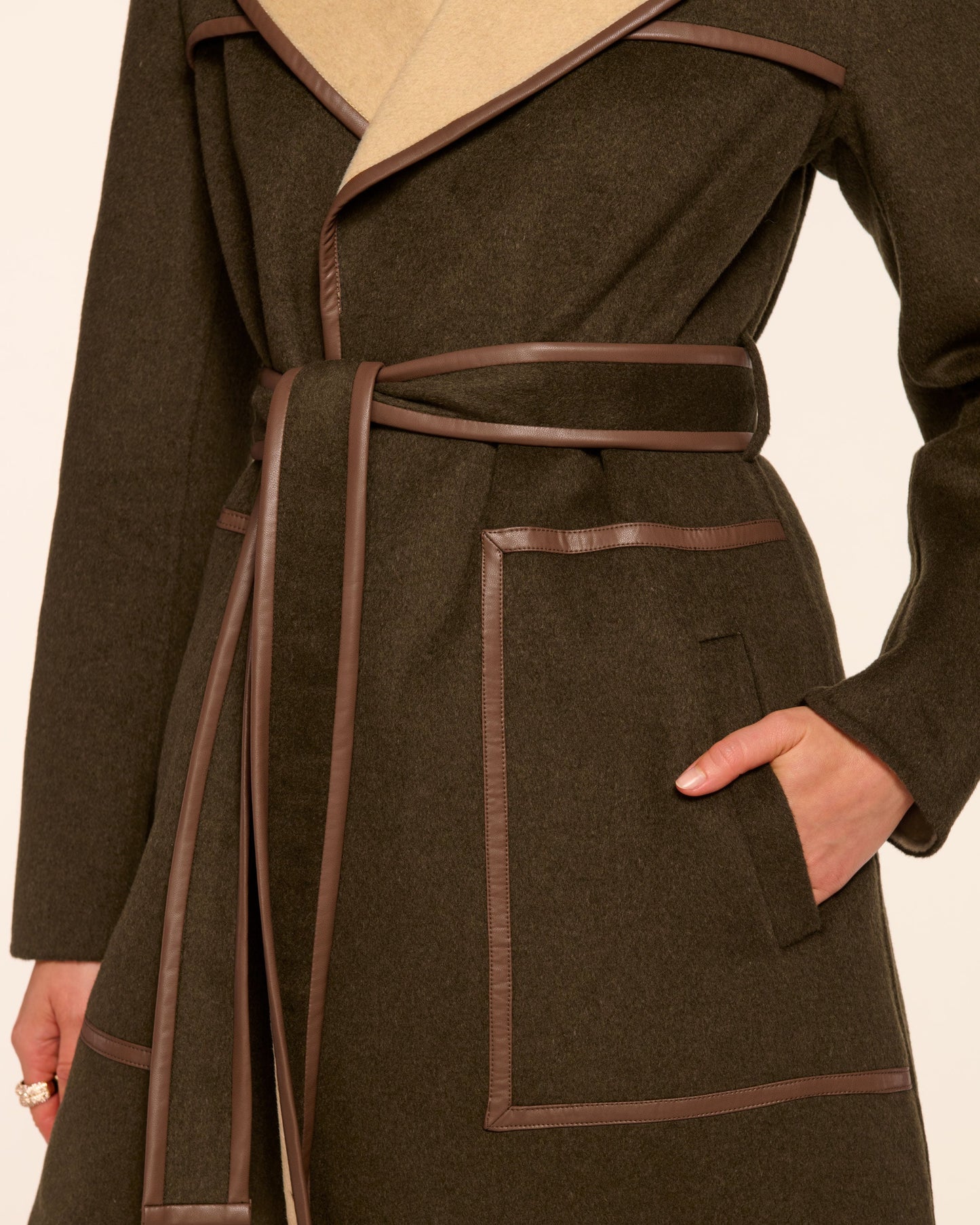 Josie Wool Blend Belted Coat