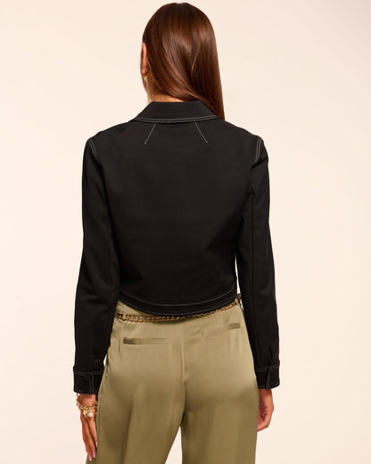 Marrie Stitched Stretch Cotton Jacket