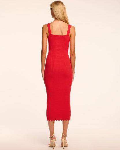 Kira Ribbed Knit Sleeveless Midi Dress