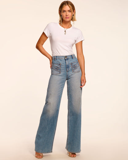 Heidi High-Rise Wide Leg Braided Jean