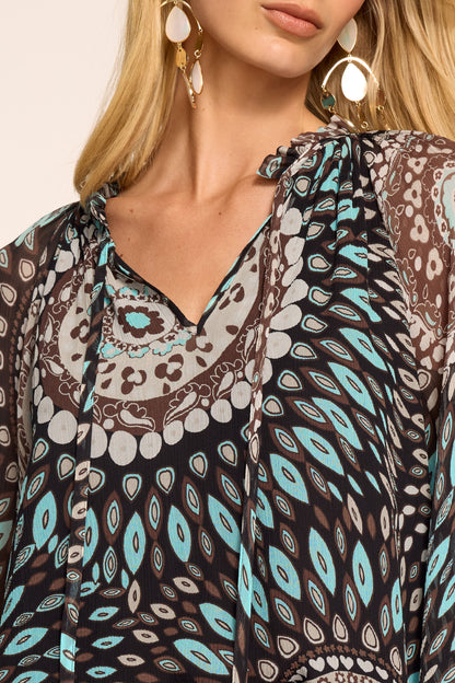 Maisy Printed Silk Top