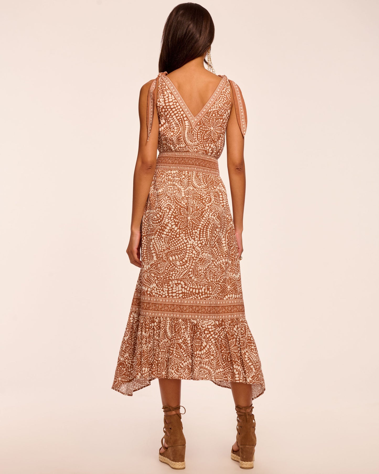 Mariam Smocked Waist Midi Dress