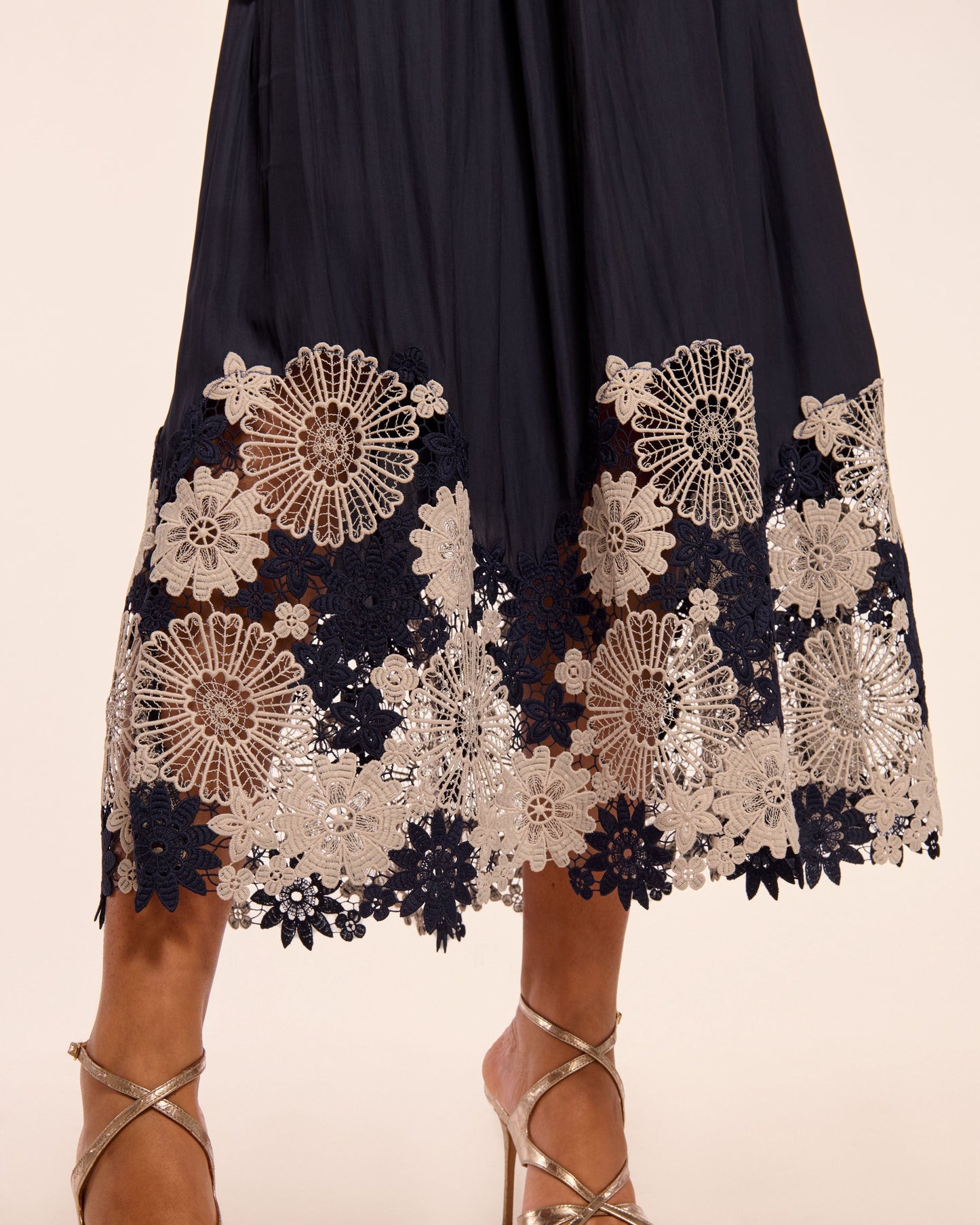 Milani Embellished Strapless Midi Dress