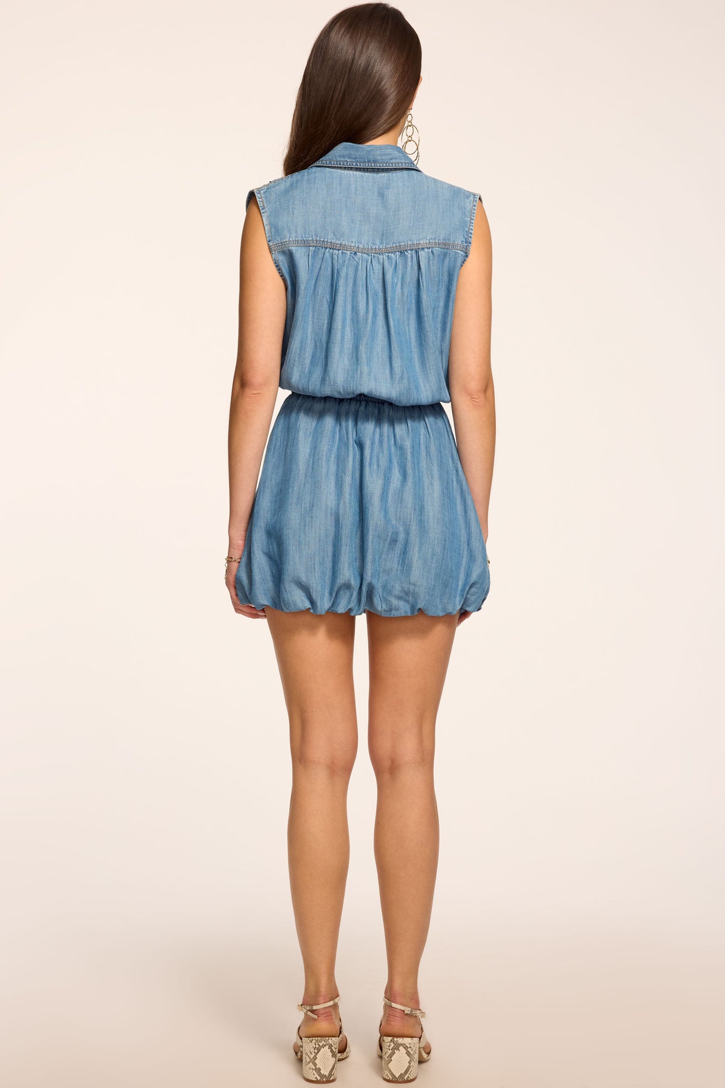 Mireya Chambray Mini Dress
