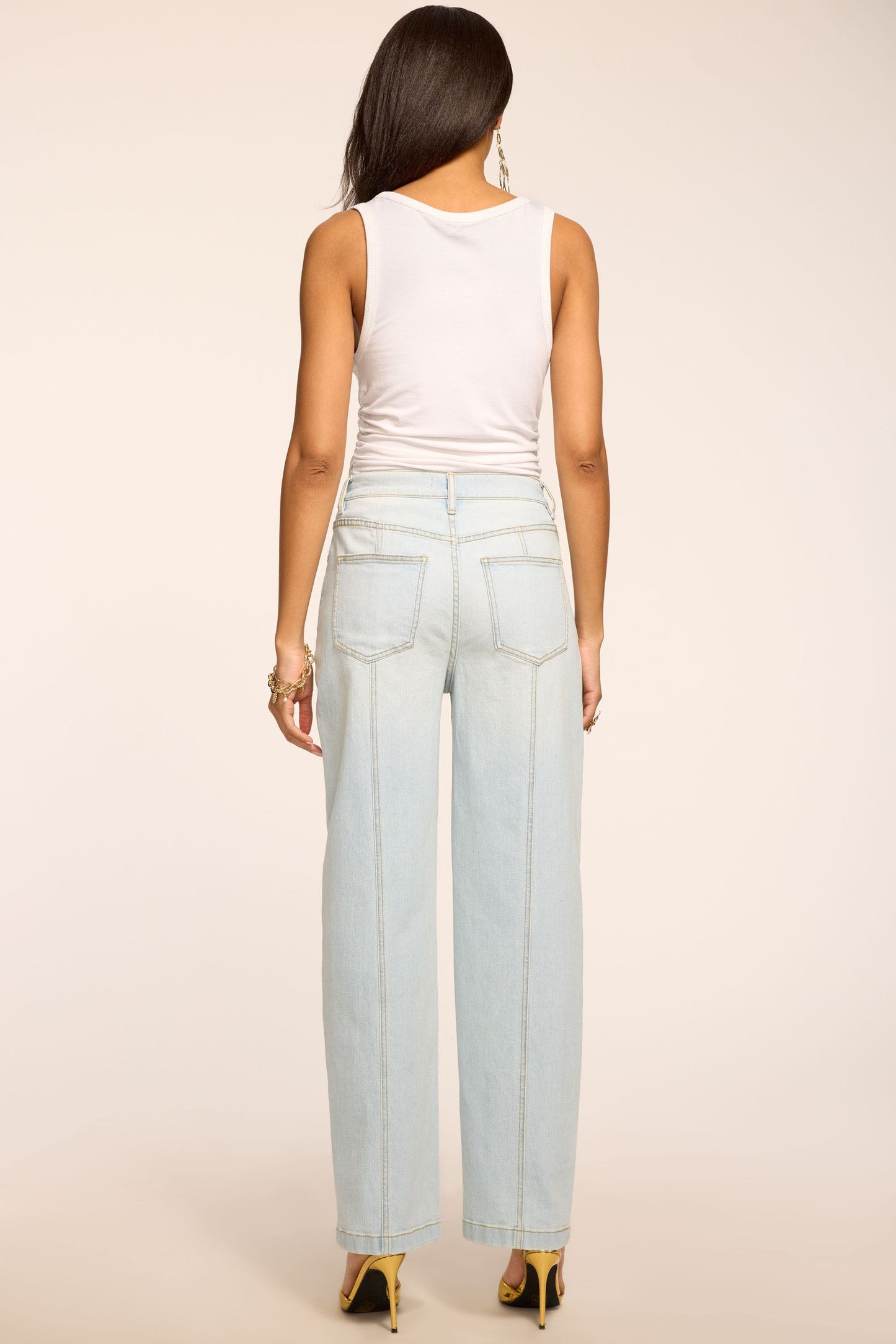 Nadia Straight Leg Jean | BLEACH WASH