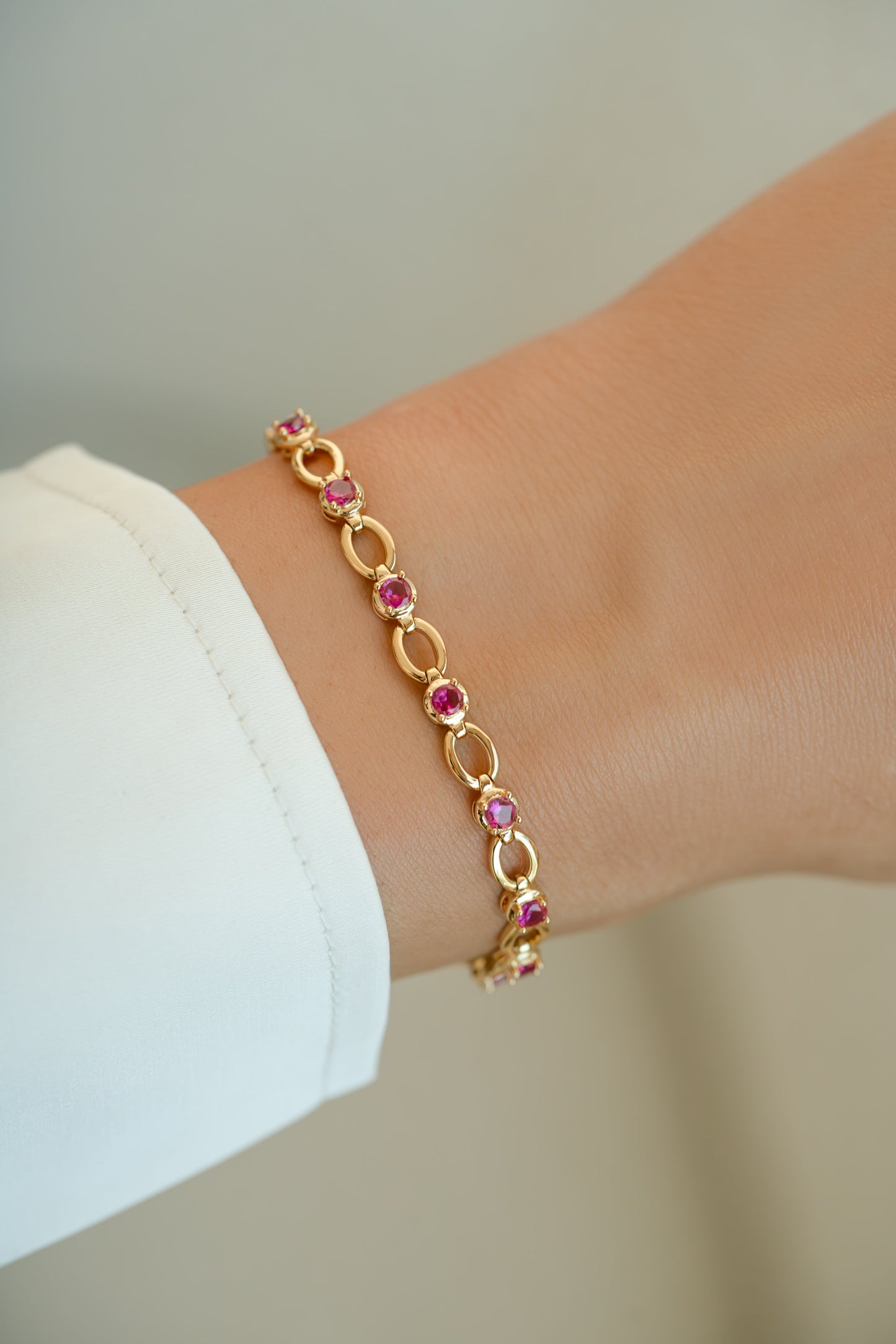 Ruby Lilly Tennis Bracelet