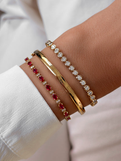 Ruby Tennis Bracelet