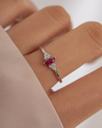 Ruby Marquise Ring