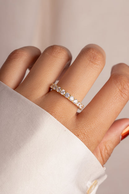 3mm Studded Eternity Ring