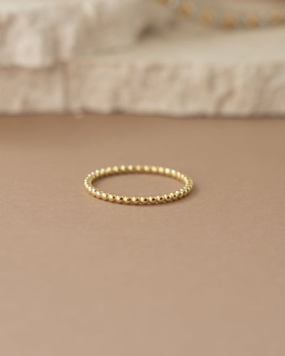 Plain Beaded Ring