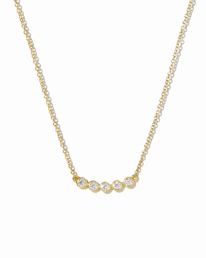 Five Stone Bar Necklace