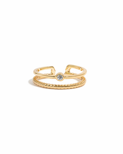 Bezel Toe Ring