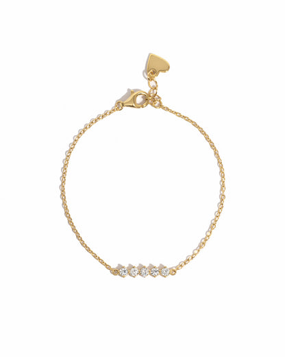 5 Stone Diamond Bracelet