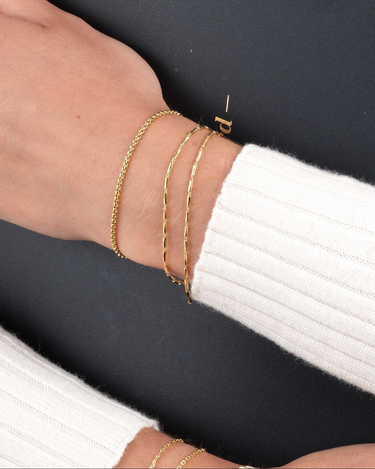 Rounded Box Chain Bracelet