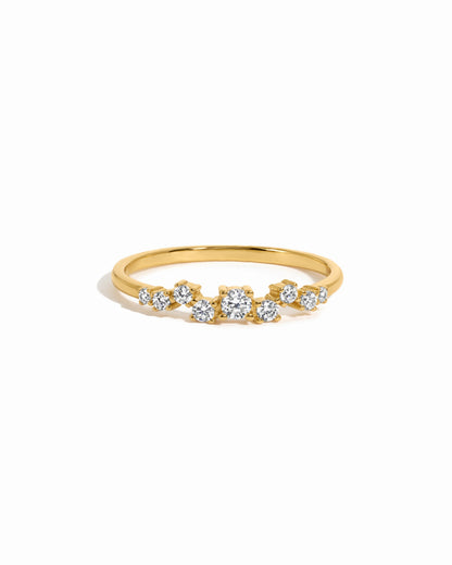 Diamond Cluster Ring