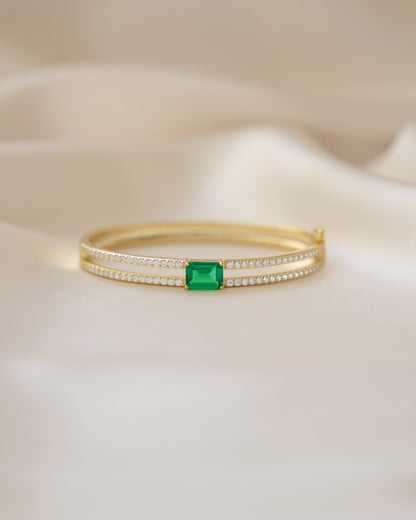 Emerald Pavé Bangle