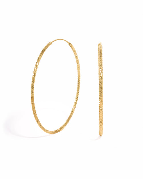 53mm Diamond Cut Hoops