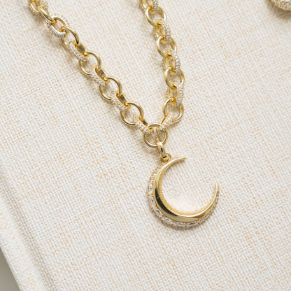 Moon Statement Necklace