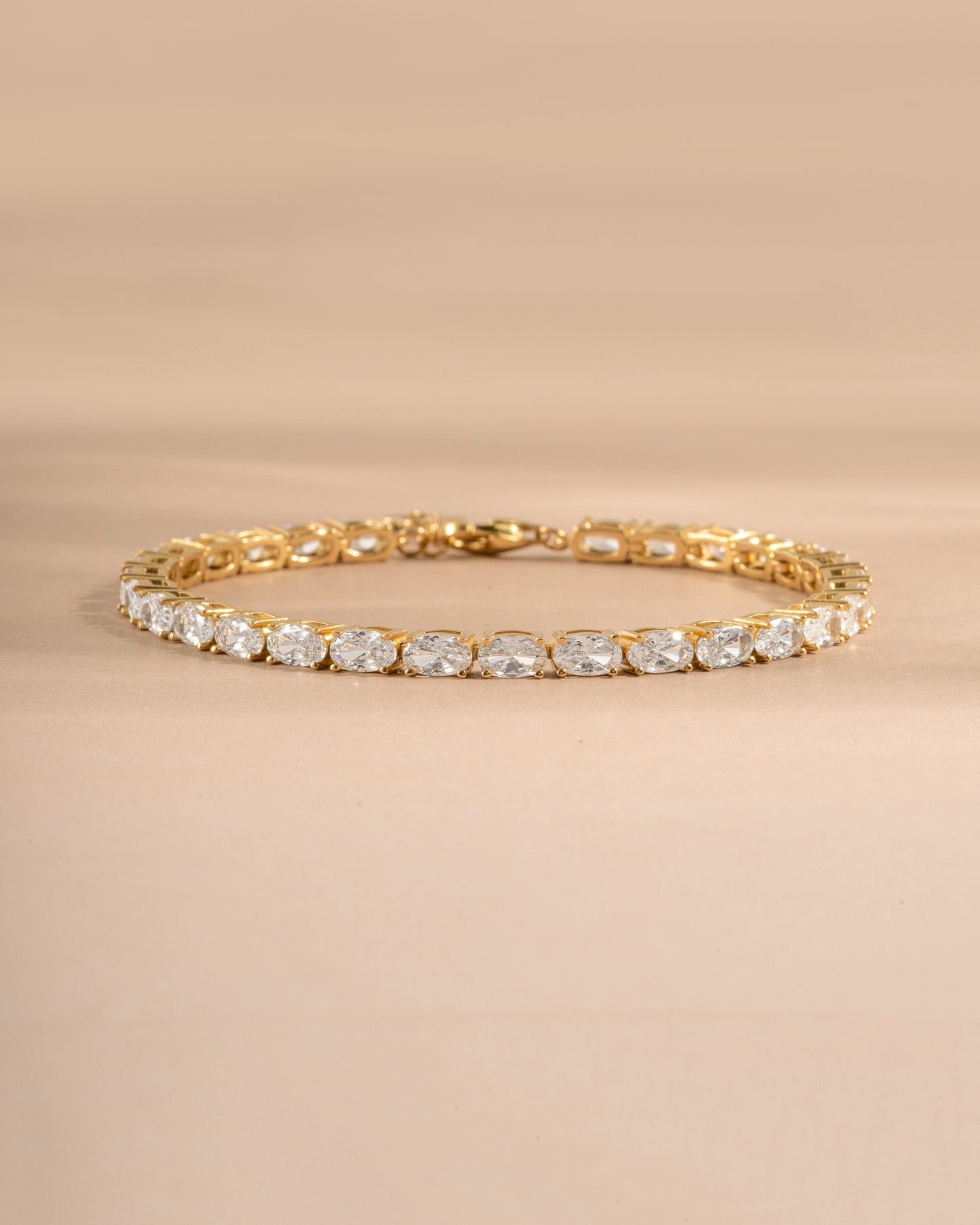 Oval Stone Tennis Bracelet
