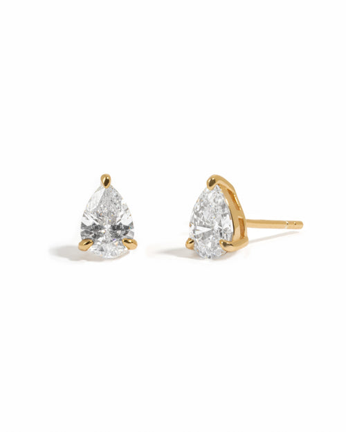 5x7mm Pear Studs