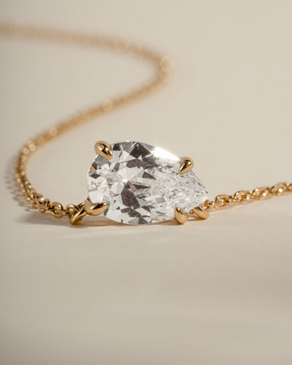 Sideways Pear Necklace